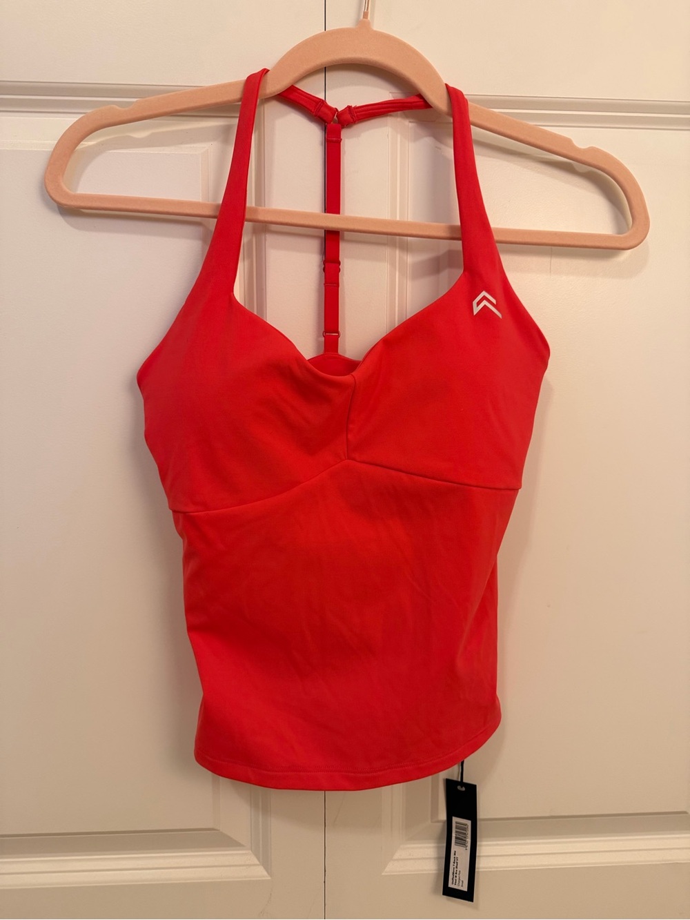 Oner Active Red T-Back Halter Tank Top